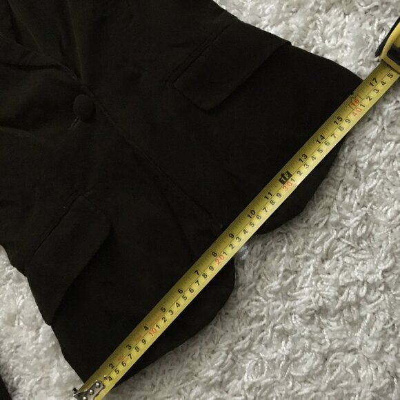 Vintage Y2K Olive Brown Cotton Corduroy Single Button Blazer - Picture 13 of 16